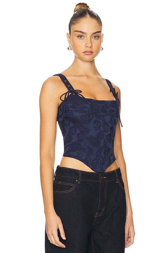 view 2 of 5 Passe Corset in Navy