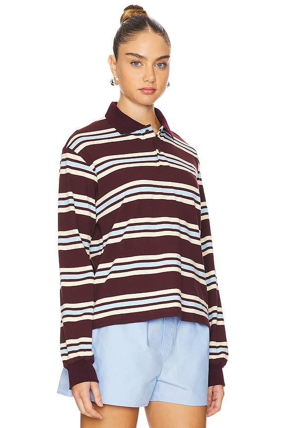 view 2 of 4 Leisure Long Sleeve Top in Chocolate Multi