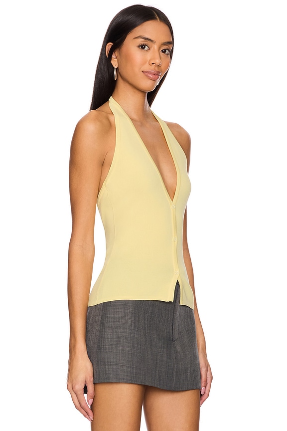 view 2 of 4 Brat Halter Top in Butter