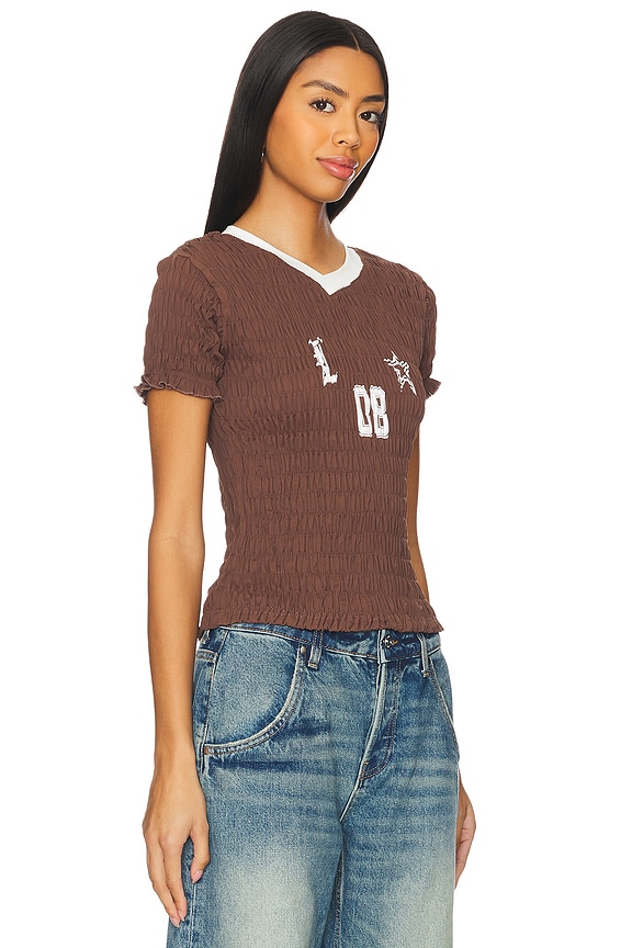 view 2 of 4 Scrunched Spectate Top in Coffee