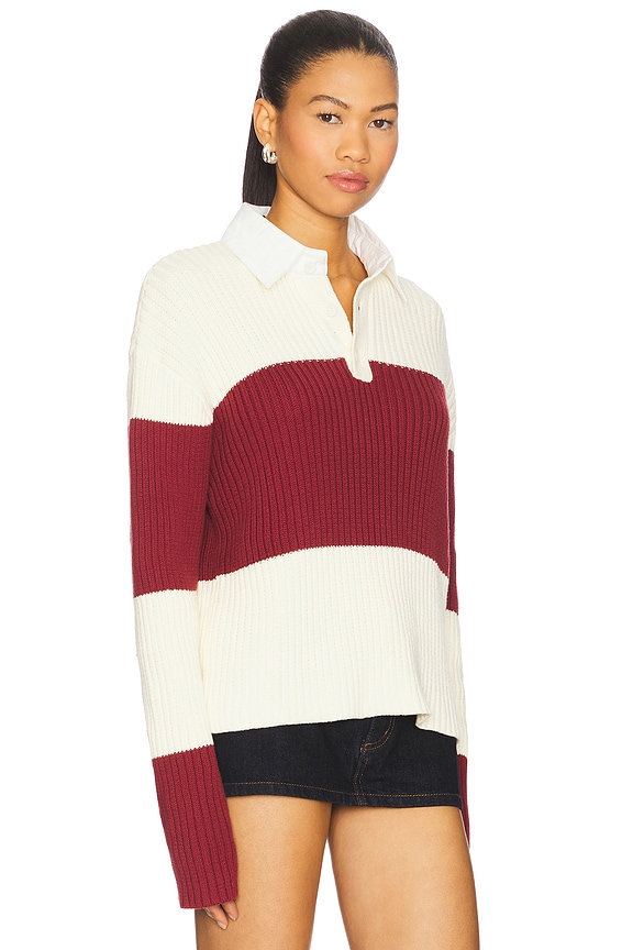 view 2 of 4 x REVOLVE Prince Rugby Top in Maroon Stripe