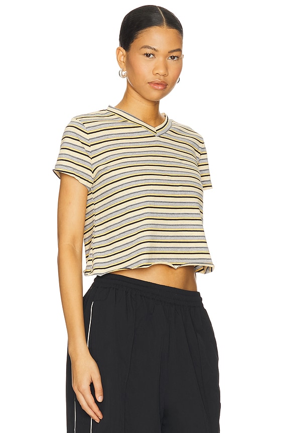 view 2 of 5 North Light Tee in Yellow Stripe