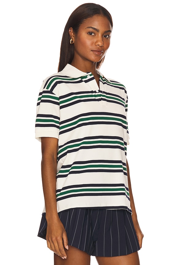 view 2 of 4 Leisure Polo Top in Ivory Moss