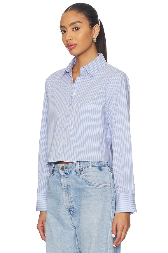 view 2 of 5 Palmer Shirt in Sky Blue Stripe