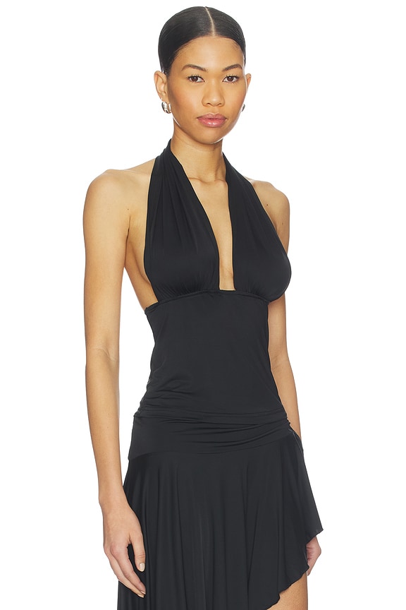 view 2 of 4 Safari Halter Top in Noir