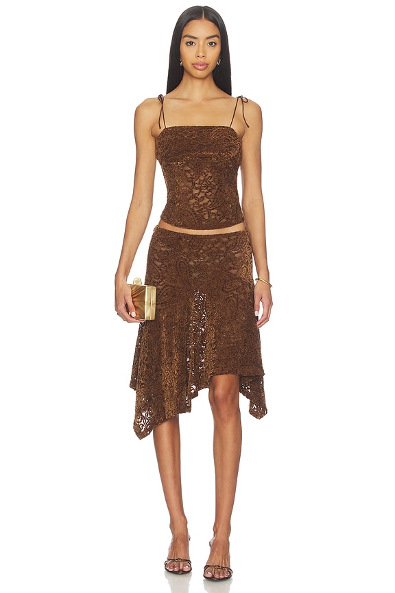 LIONESS Humphrey Cami Top in Chocolate | REVOLVE