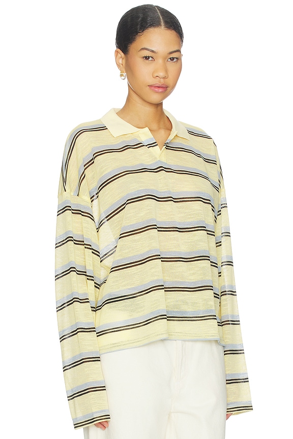 view 2 of 4 REBELS JERSEY トップ in Honey Stripe