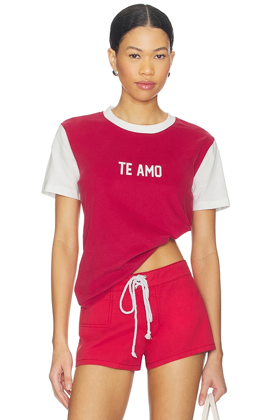 view 1 of 4 ФУТБОЛКА TE AMO in Crimson