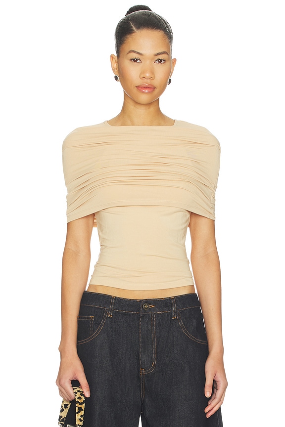 view 1 of 4 Bella Vita Top in Almond