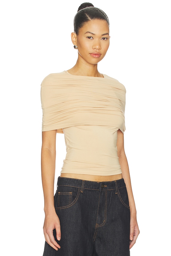 view 2 of 4 Bella Vita Top in Almond