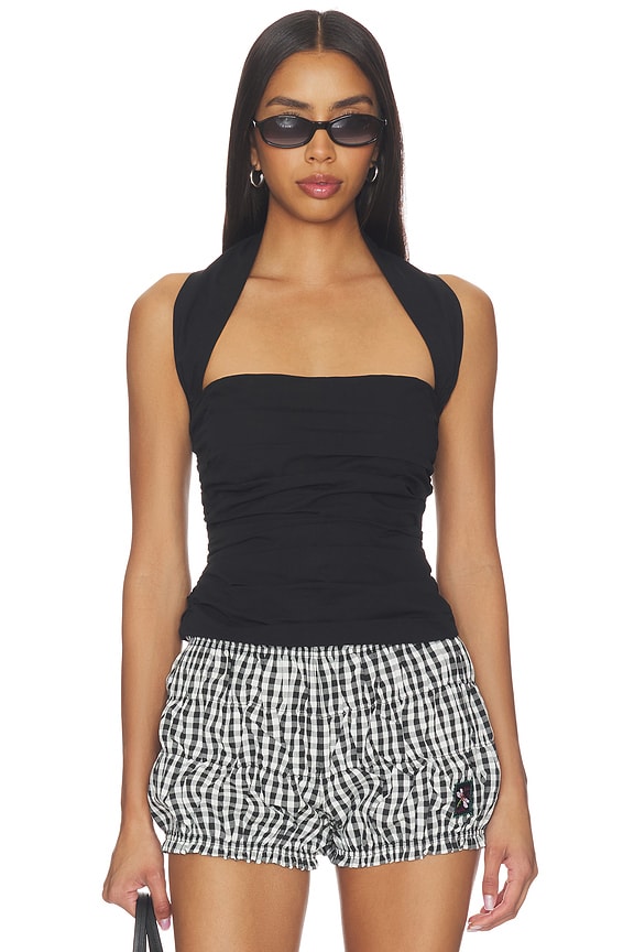 view 1 of 4 Amore Halter Top in Noir