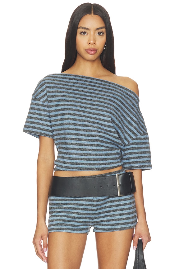 view 1 of 5 CAMISETA WILDLANDS in Grey Blue Stripe