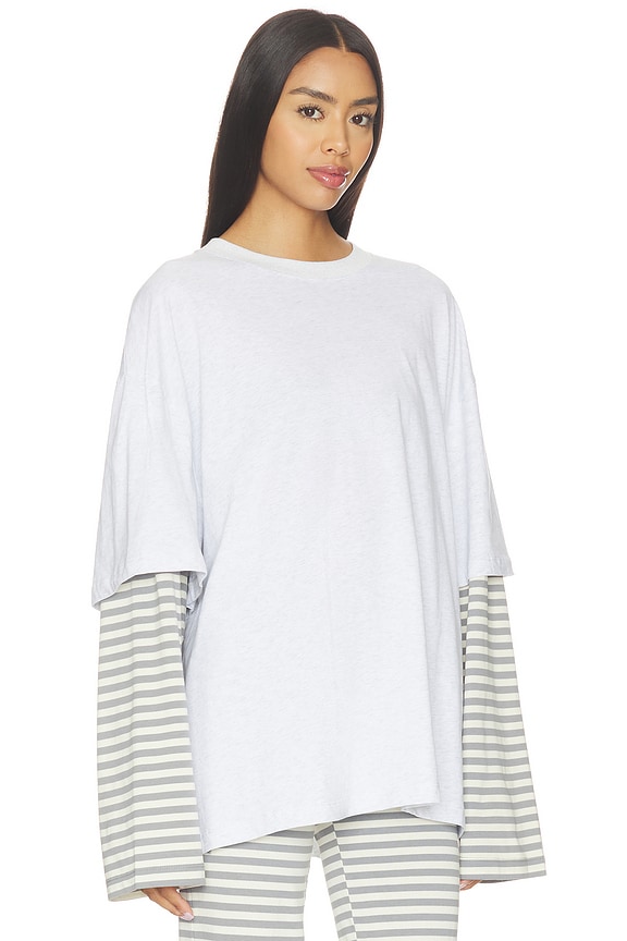 view 2 of 4 Bottega Shirt in Ash Stripe