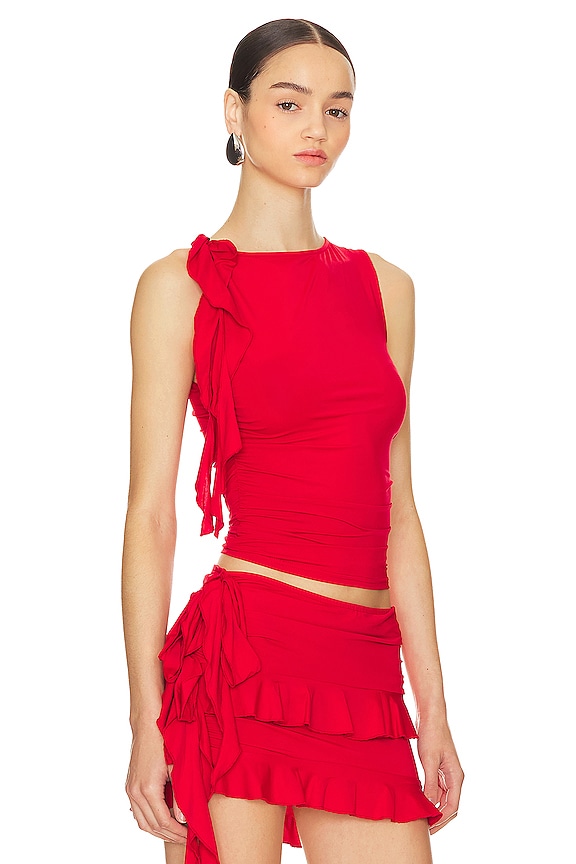 view 2 of 4 Rendezvous Top in Crimson