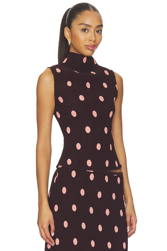 view 2 of 4 x REVOLVE Ford Top in Burgundy Polka