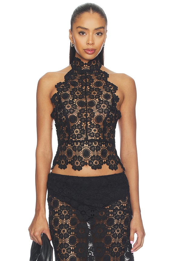 view 1 of 5 Trophy Halter Top in Noir