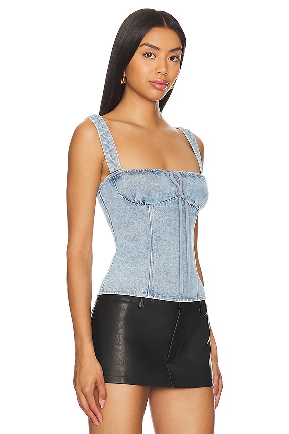 view 2 of 4 Daydream Corset in Classic Denim