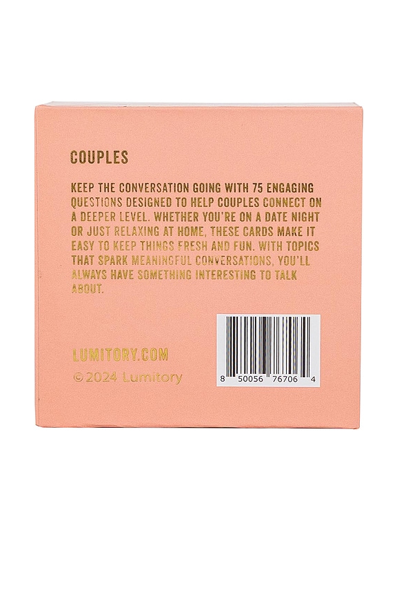 view 2 of 6 Couples Conversation Cards in Dusty Rose