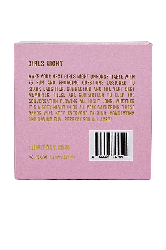 view 2 of 6 Girls Night Conversation Cards in Lavender