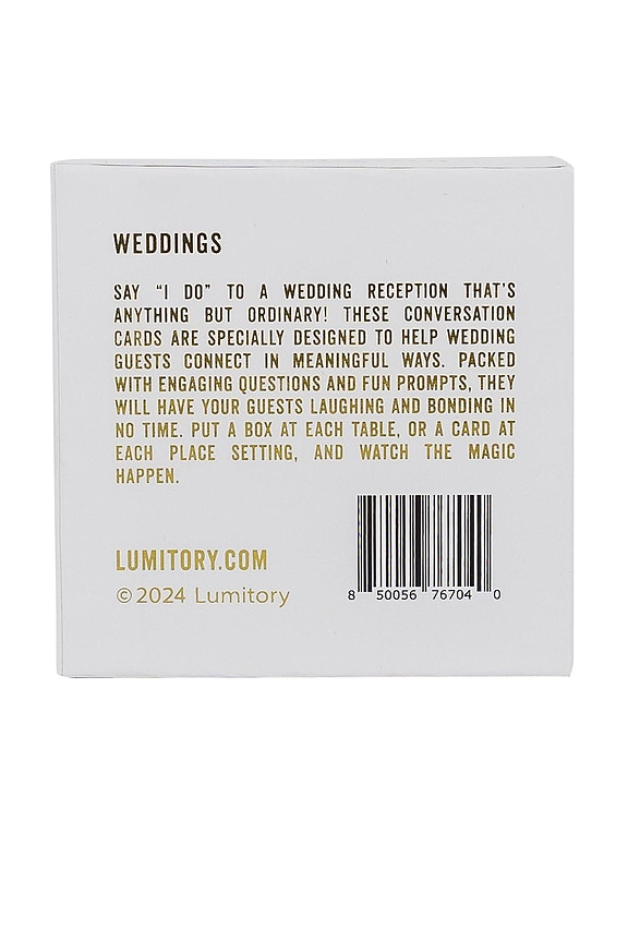 view 2 of 6 Wedding Conversation Cards in Cream