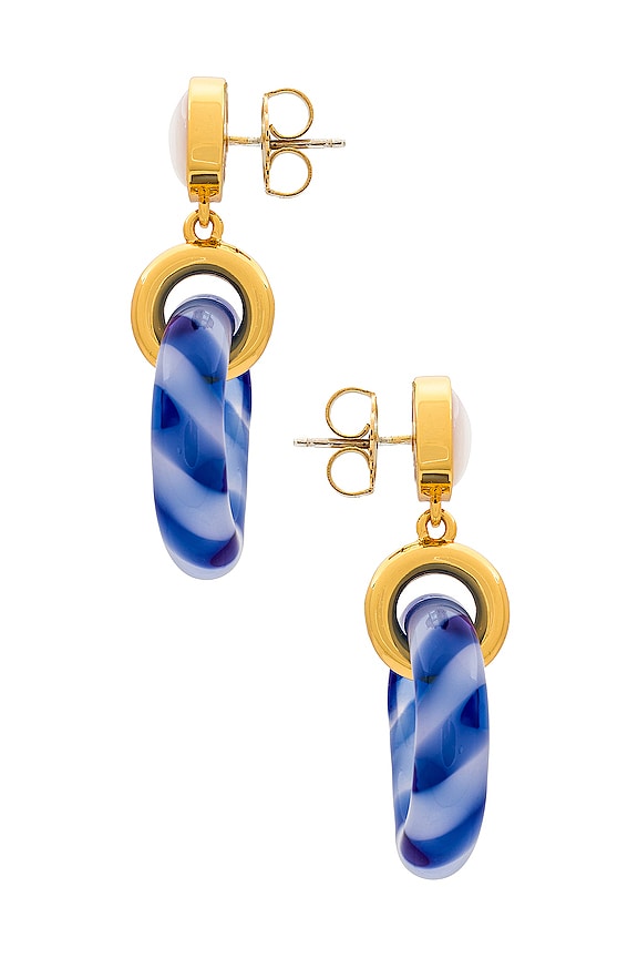 view 2 of 2 PENDIENTES MADEIRA in Blue