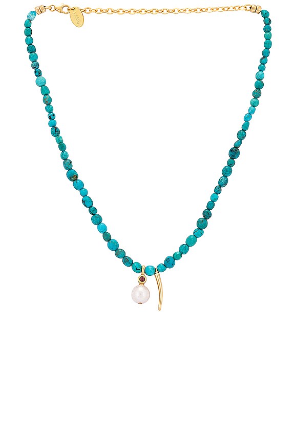 view 1 of 2 COLLAR COLGANTE WAVES in Turquoise