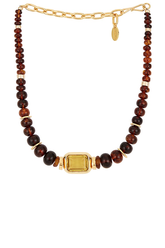 view 1 of 3 Goddess Collar Necklace in Amber