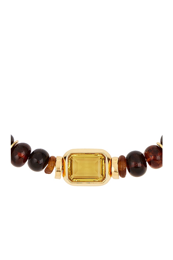 view 2 of 3 Goddess Collar Necklace in Amber