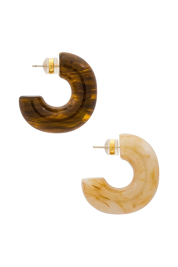 view 2 of 3 Halo Hoops in Dune And Tortoise