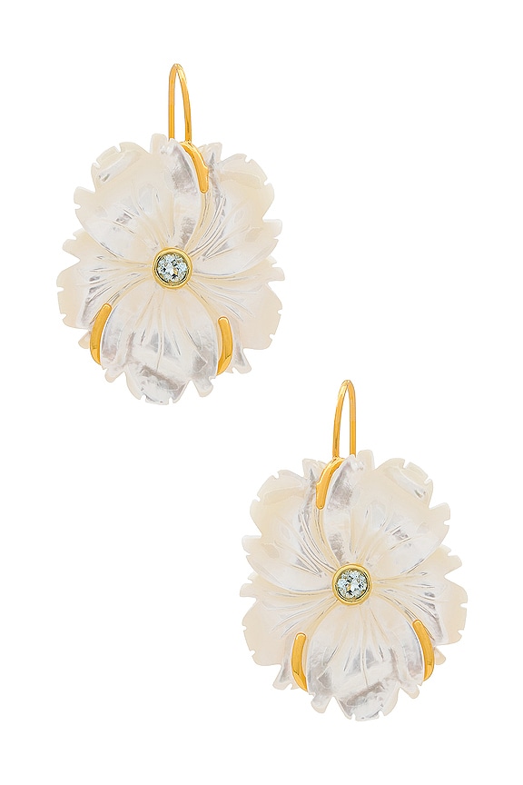 view 1 of 2 New Bloom Earrings in White