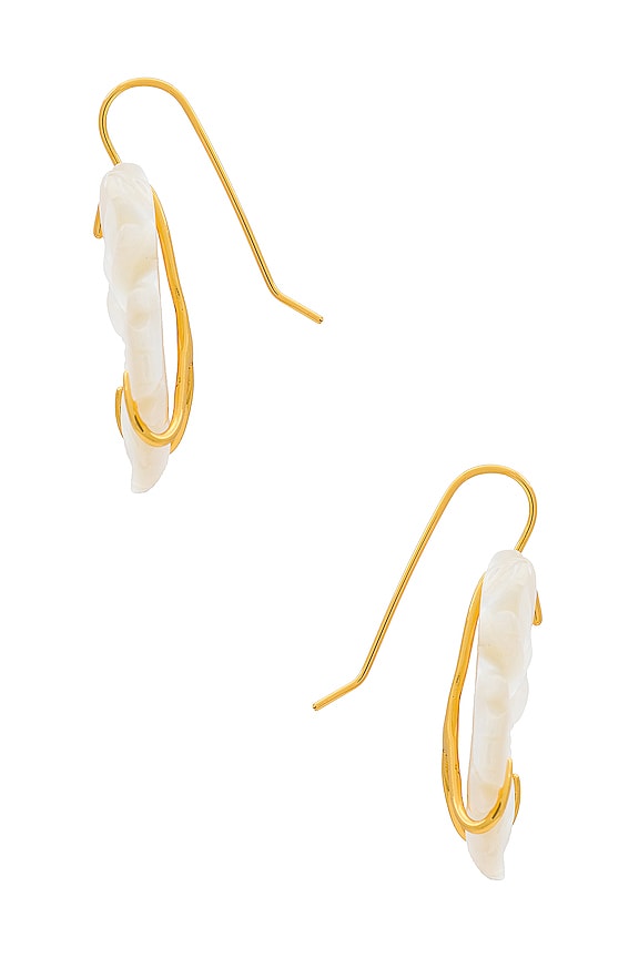 view 2 of 2 New Bloom Earrings in White