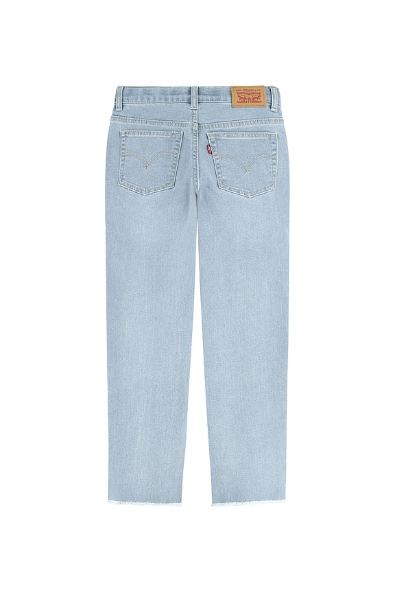 view 2 of 7 High Rise Ankle Straight Jeans in Bauhaus Blues