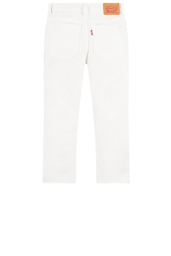 view 2 of 8 High Rise Ankle Straight Jeans in White