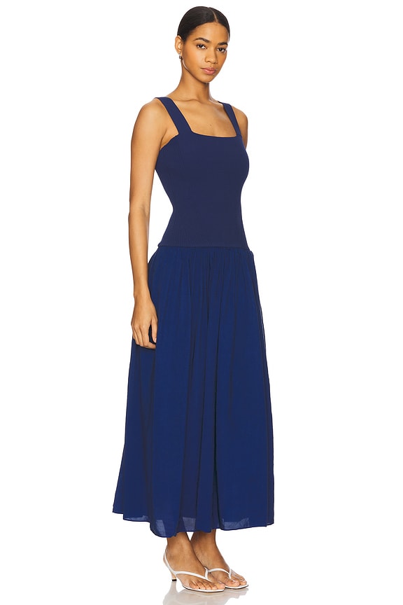 view 2 of 3 Knit Tank Skirt Dress in Indigo