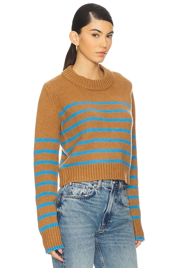view 2 of 4 Mini Marin Sweater in Camel & Cerulean