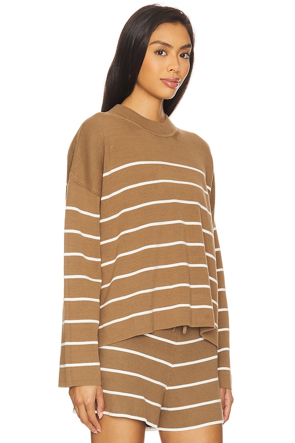 view 2 of 4 Leo Sweater in Tan & Cream