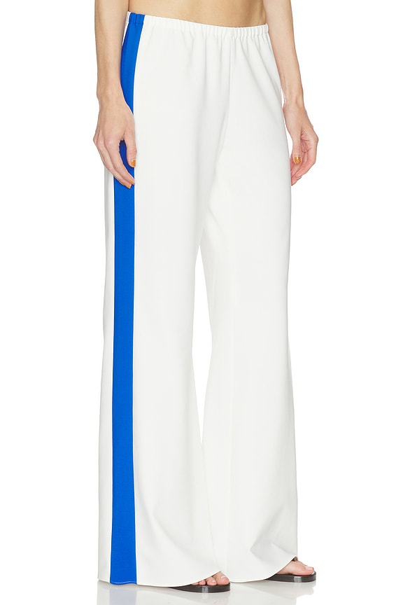 view 1 of 6 Side Stripe Colby in Ivory & Cobalt