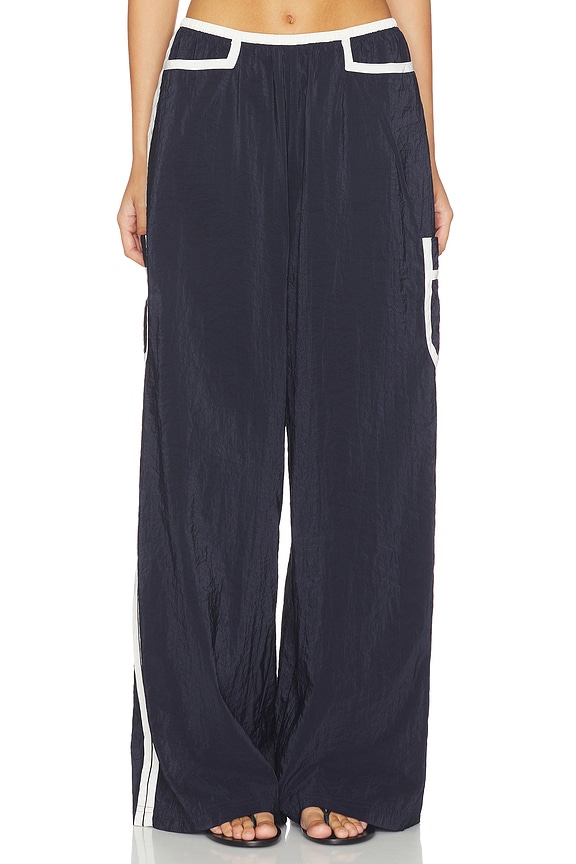 view 2 of 6 Pull On Trouser in Navy & Ivory