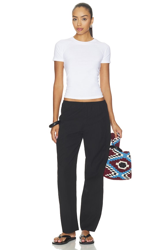 Poplin Barrel Leg Pant