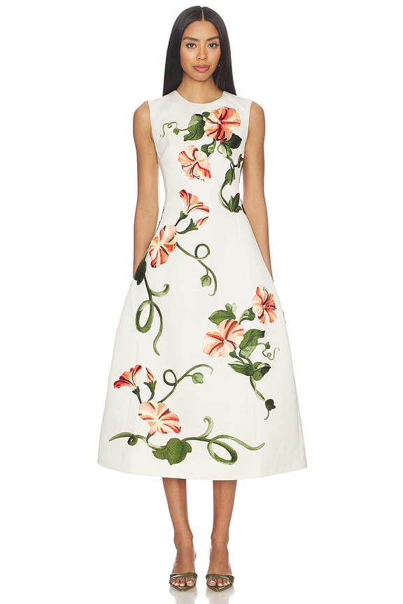 view 1 of 4 ROBE CLEO in Vine Print In Snow