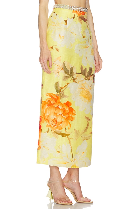 view 2 of 6 FALDA KYRA in Peony Print In Yellow