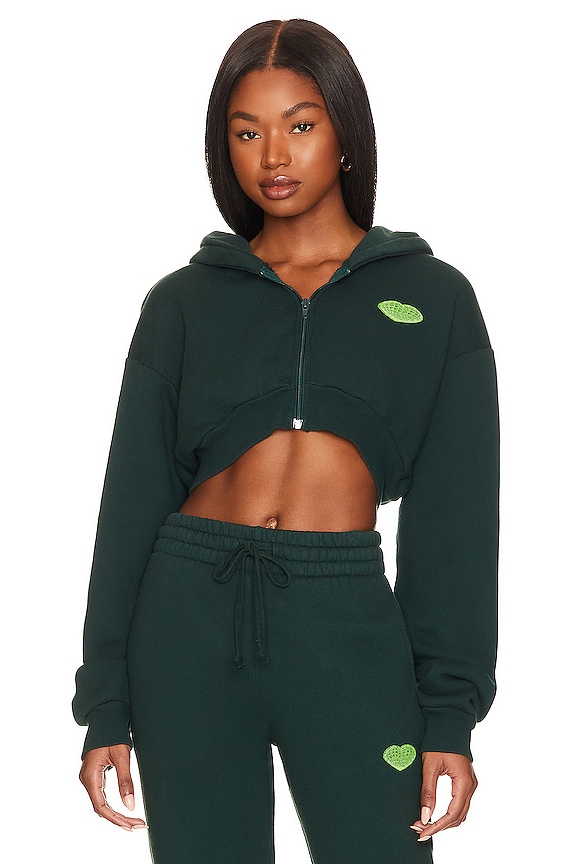 view 2 of 5 SUDADERA LOVE OVER EVERYTHING in Evergreen