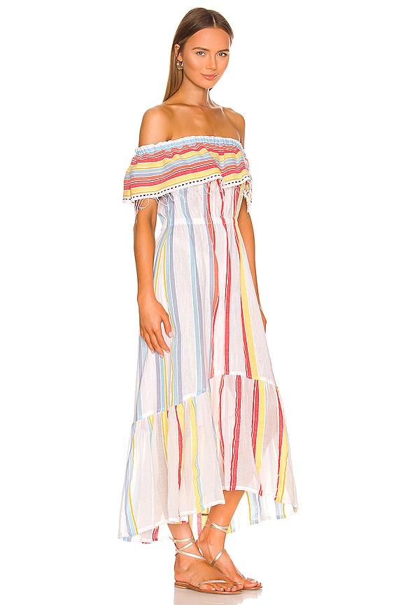 view 2 of 3 VESTIDO MIDI MOKATI in Stripes Lemon Zest