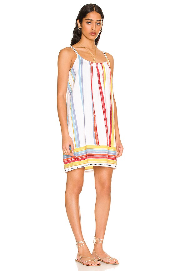 view 2 of 3 ПЛАТЬЕ С ЮБКОЙ-СОЛНЦЕ MOKATI in Stripes Lemon Zest