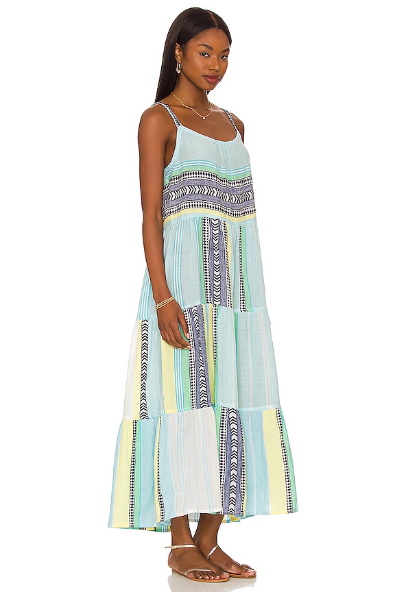 view 2 of 3 Neela Cascade Dress in Aqua