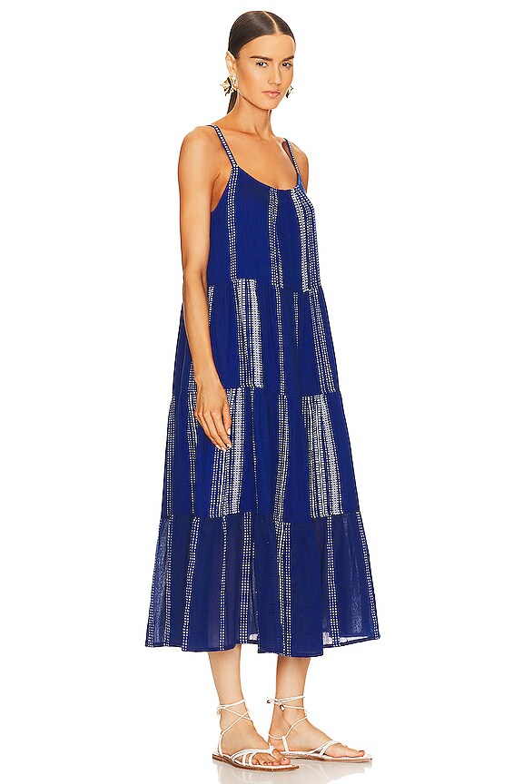 view 2 of 3 Inku Cascade Dress in Blue