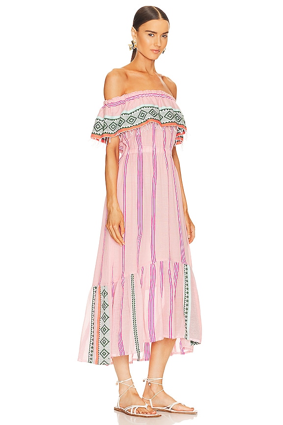 view 2 of 3 VESTIDO PLAYERO ROSA in Multi Petal