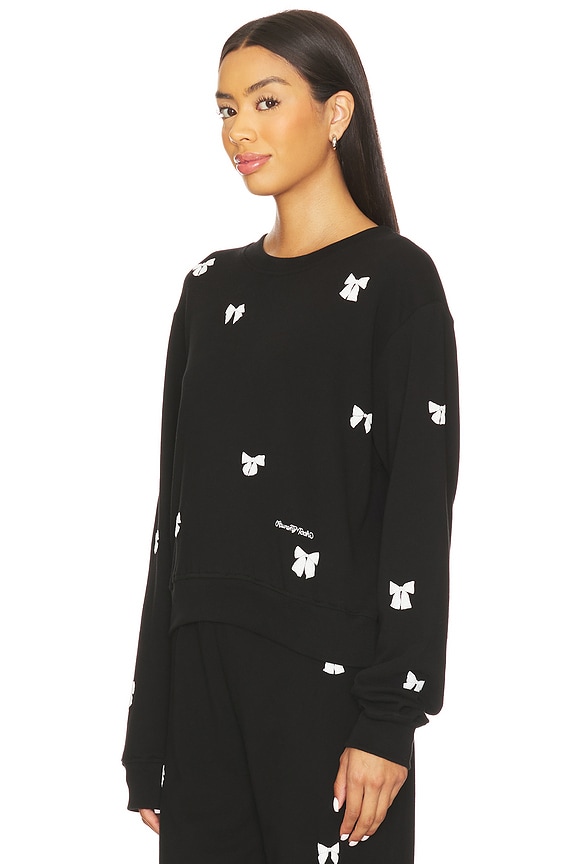 view 2 of 4 Puff Bow Pullover in Black