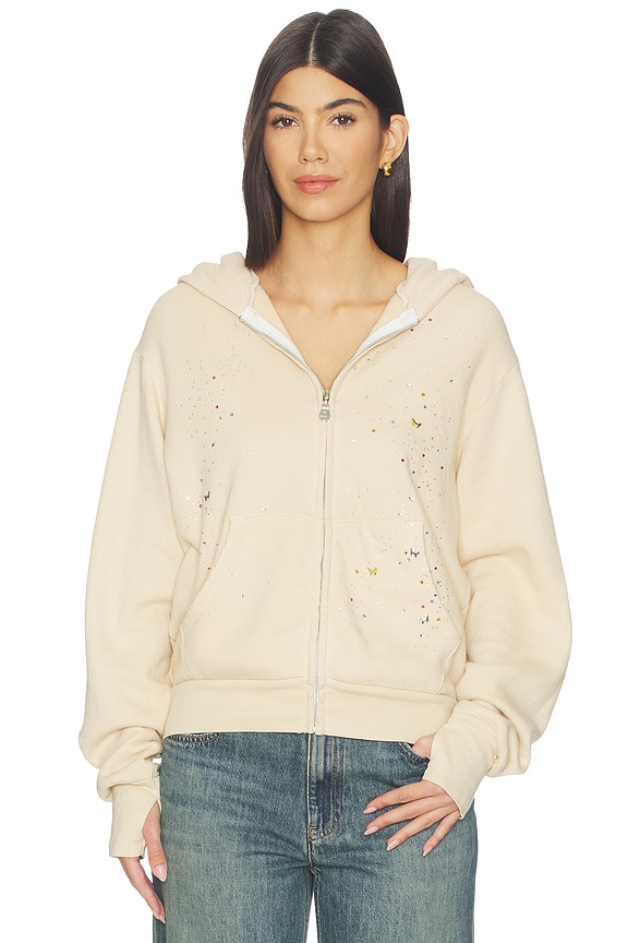 view 2 of 6 Hezly Zip Up Hoodie in Cream