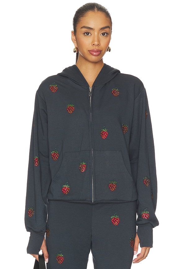 view 1 of 6 Hezly Zip Up Hoodie in Onyx